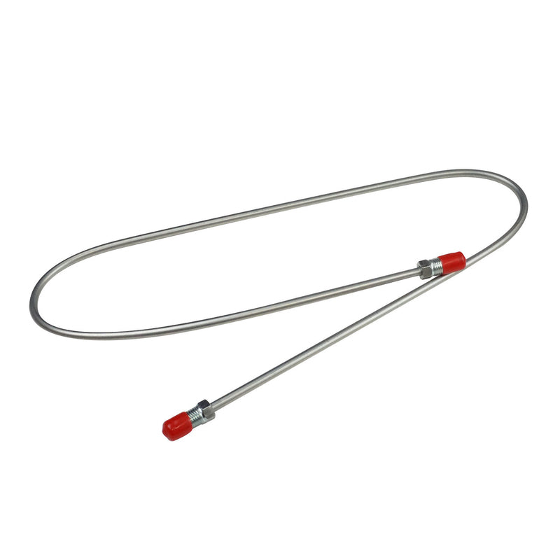 Proflow PFE551-03-200 Steel 3/16in. Brake Line Tube finished 200mm Inverted Flare and 3/8-24 thread