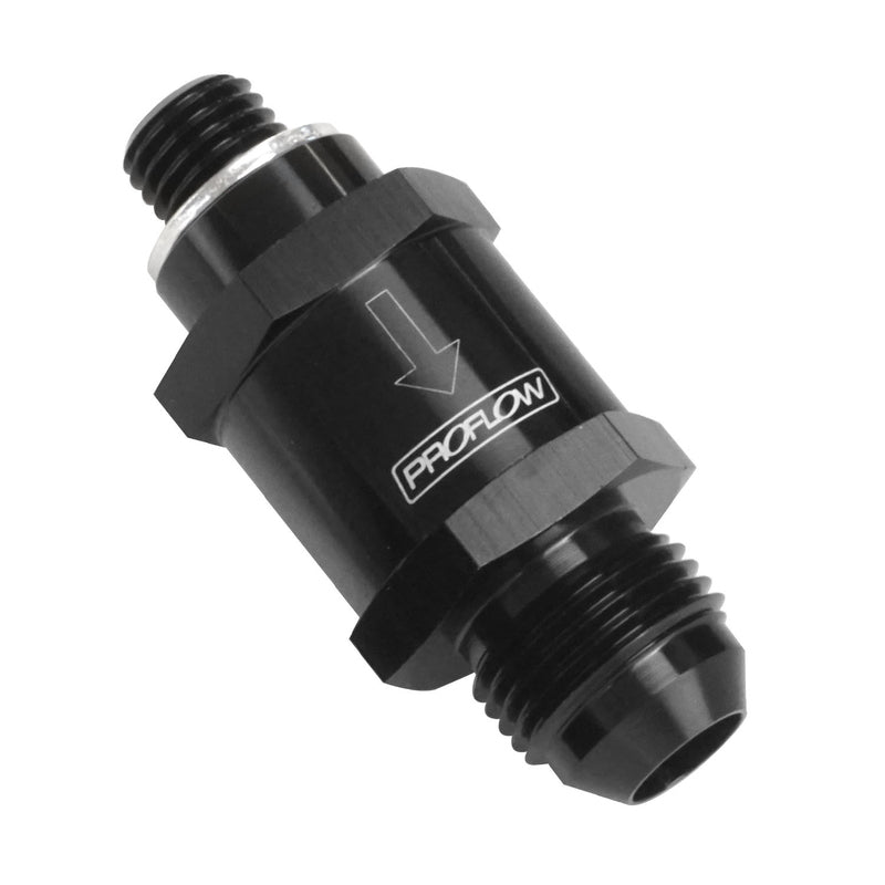 Proflow PFE613-06 EFI Fuel Check Valve M10 x 1.0mm To -06AN Black