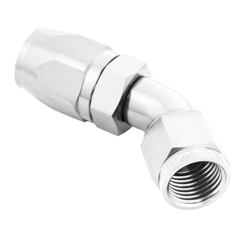 Proflow PFE507-12HP Fitting Hose End 30 Degree Full Flow -12AN Polished