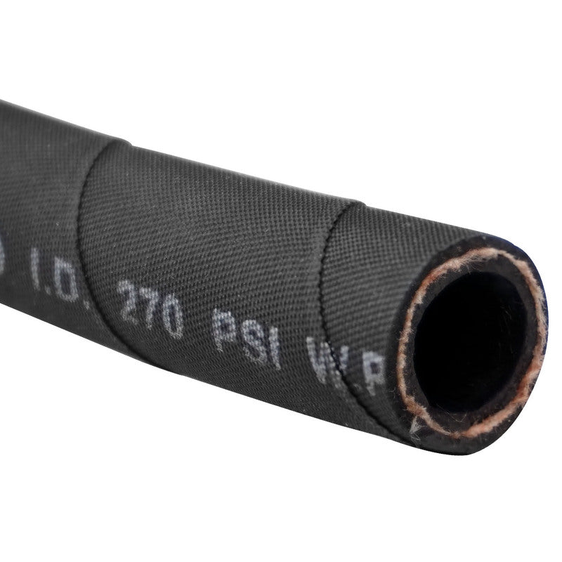 Proflow PFE420R-06BK-5 Black Industrial Push Lock Hose -06AN (3/8'') 5 Metre Length
