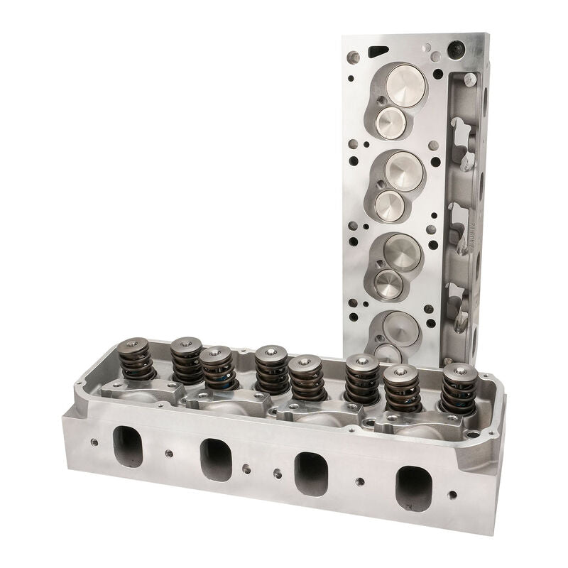 Proflow PFEAHF20068-2V Cylinder Heads AirMax 200 Assembled Aluminium Ford Cleveland 2V 68cc Chamber 205cc Intake Runner Pair