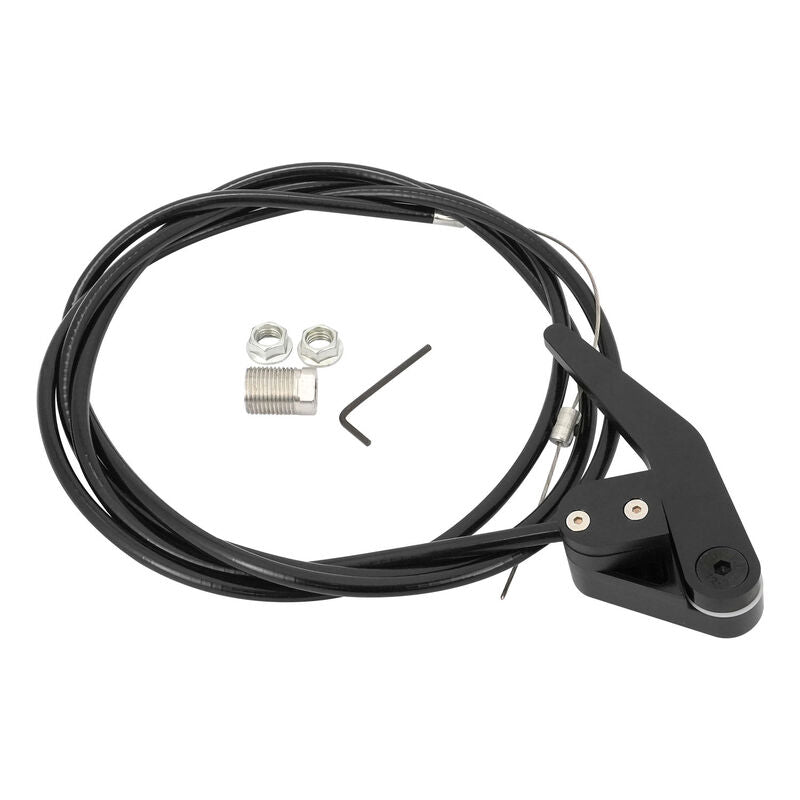 Proflow PFEBJ-5BK Universal Bear Jaw Door Latch Release Black Handle with Cable Kit