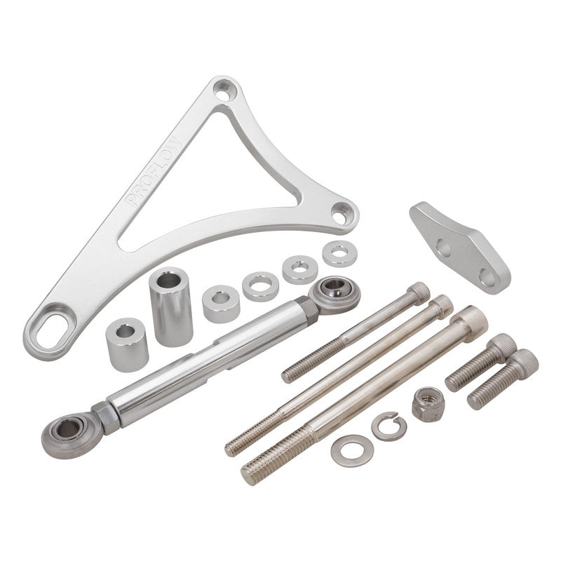 Proflow PFEABWIND01 Alternator Bracket For Ford V8 Windsor 351W Drivers Side Mid Mount Suits L/H Inlet Water Pump Polished Silver