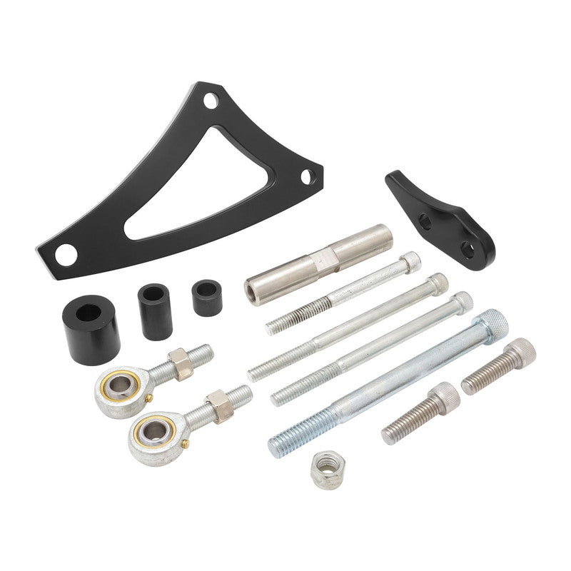 Proflow PFEABBBF01BK Alternator Bracket Kit Billet Aluminium BB Ford 429-460 Drivers Side Low Mount Black. Kit