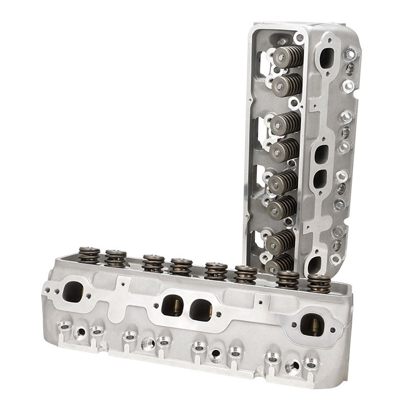 Proflow PFEAHC518064AP Cylinder Heads AirMax 180 SB Chev Aluminium Assembled 64cc Chamber Angle Plug 180cc Intake Runner Pair