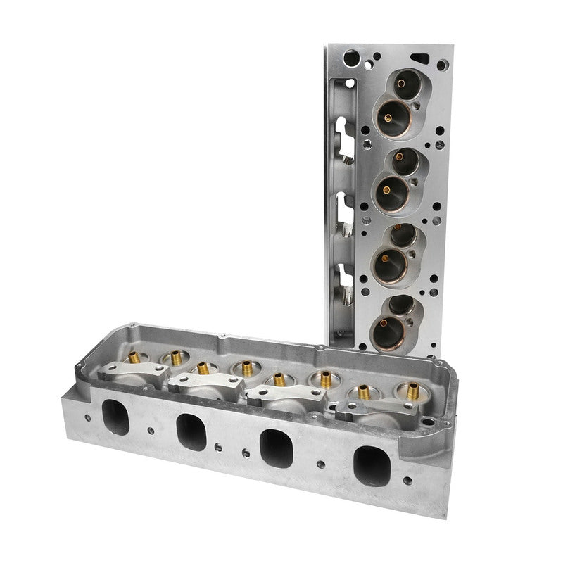 Proflow PFEAHF21573-3V-BARE Cylinder Heads SuperMax 225 Bare Aluminium Ford 302-351 Cleveland 3V 73cc Chamber 225cc Intake Runner 630HP Out of Box Pair