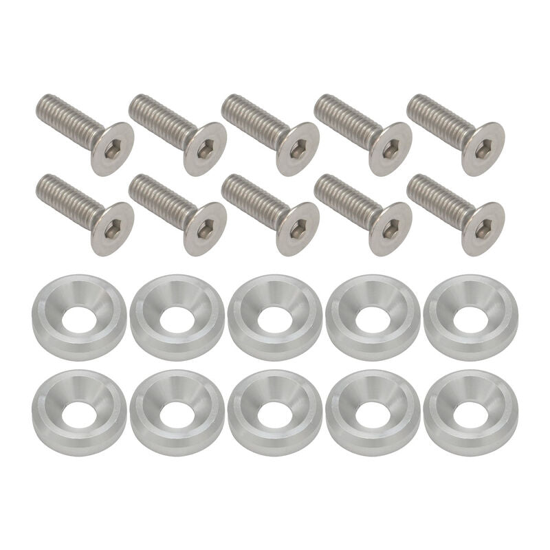 Proflow PFE900-01P Billet Dress Up & Fender Washer Kits M6 x 20mm Polished 10-Pack