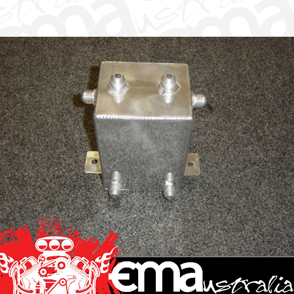 Universal Polished Aluminium Surge Tank 3 Litre Rectangle Cal Customs CAL2933