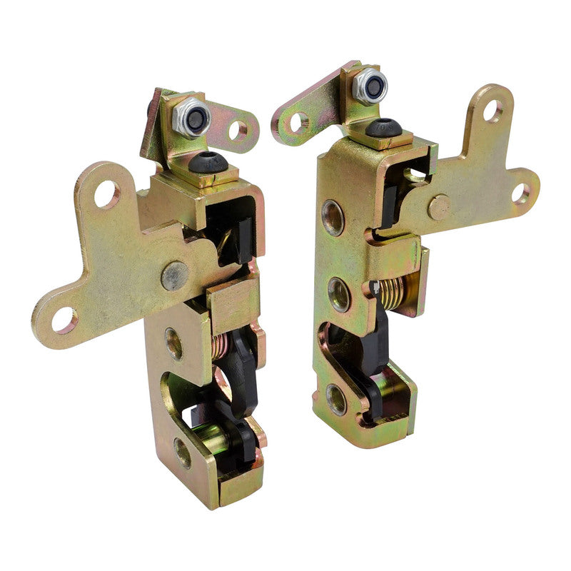 Proflow PFEBJ-10 Universal Mini Bear Jaw Car Door Latch Set Zinc Plated Latch Kit