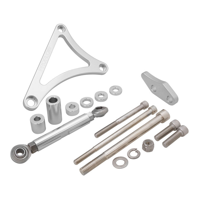 Proflow PFEABWIND02 Alternator Bracket For Ford V8 Windsor 302W Drivers Side Mid Mount Suits L/H Inlet Water Pump Polished Silver