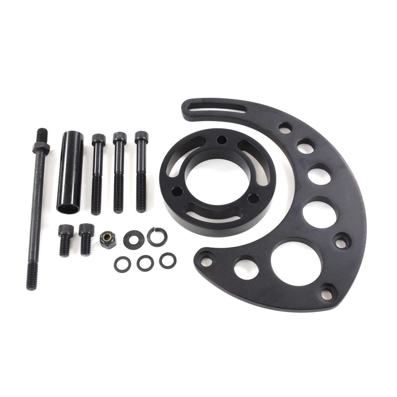 Proflow PFEABBC9123BK Aluminium Alternator Bracket Kit For Chevrolet BB Long Pump Top Mount Driver Side Black Kit