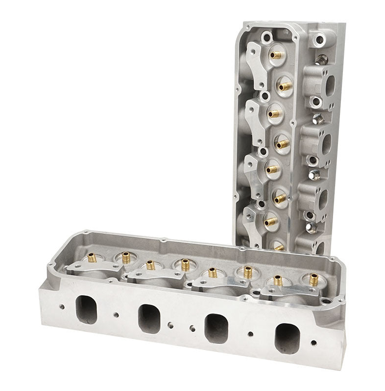 Proflow PFEAHF20068-2V-BARE Cylinder Heads AirMax 200 Bare Aluminium Ford Cleveland 2V 68cc Chamber 205cc Intake Runner Pair