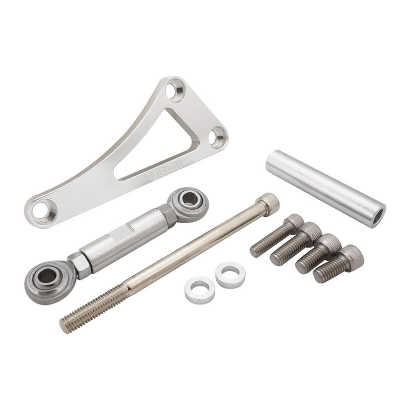 Proflow PFEABSBC03 Alternator Bracket For Chevrolet Small Block Drivers Side Long Water Pump Top Mount Silver Anodised