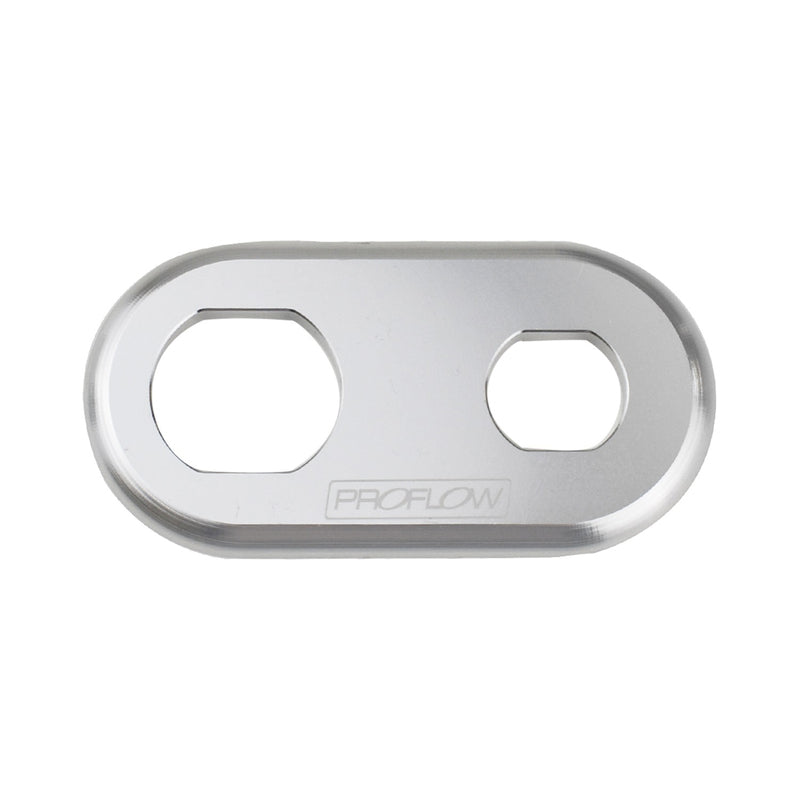 Proflow PFEACWP105 Bulkhead Aluminium Plates 2 Hole Polished
