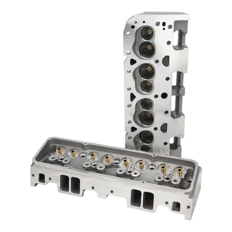 Proflow PFEAHC18064SP-BARE Cylinder Heads Aluminium Bare SB Chev 64cc Chamber Straight Plug 180cc Intake Runner Pair