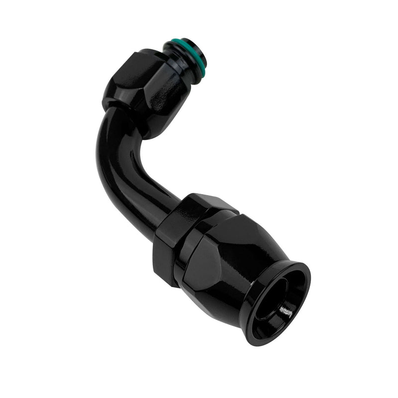 Proflow PFEAC103-10BK Hose End Air Conditioning 304 Stainless 90 Degree Female O-Ring Pilot -10 Black