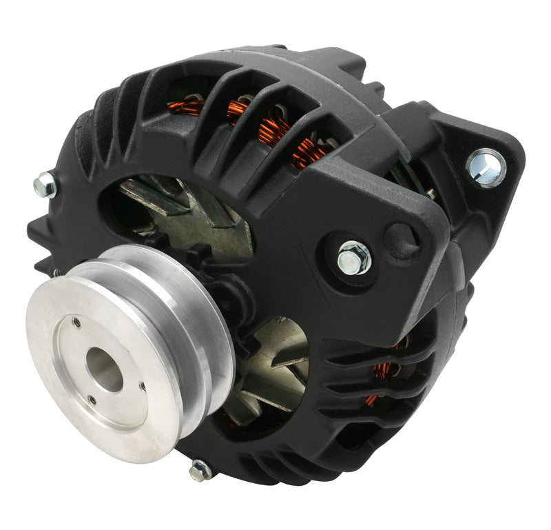 Proflow PFEPM17509BK Alternator Power Spark External Regulator 100 Amp Black Powder coat For Chrysler For Dodge For Plymouth Aluminium 2-groove pulley Each