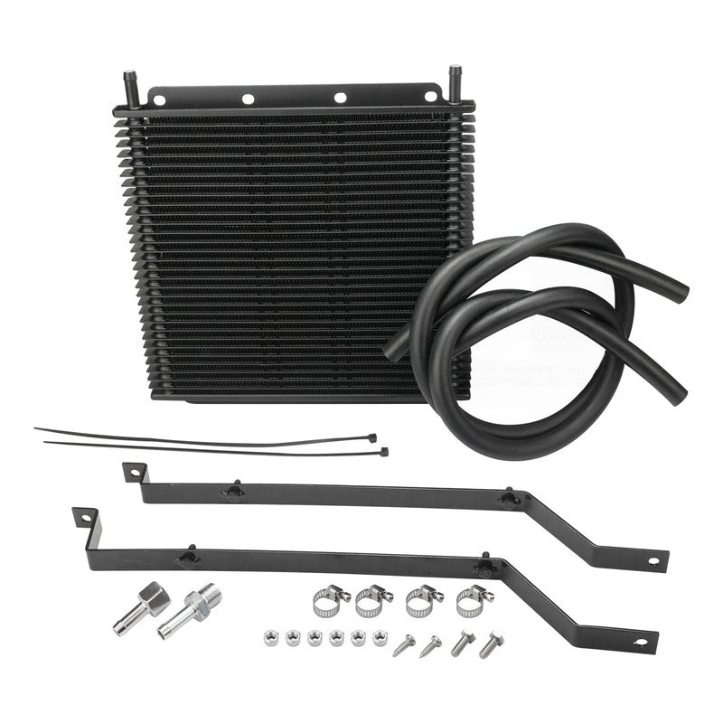 Proflow PFEOCVT-KIT Transmission Oil Cooler Kit For Holden Commodore VT S2 / VX V6 & V8 280 x 255 x 19mm 3/8'' Barb Black Powdercoated