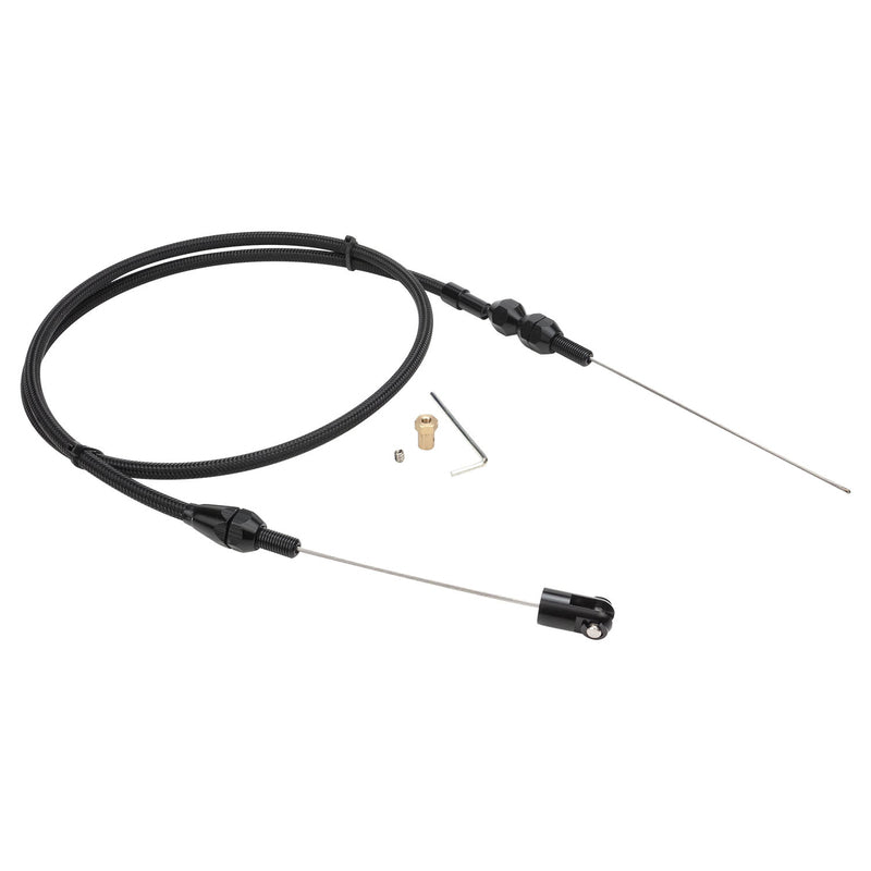 Proflow PFECSS-LS36-BK Throttle Cable LS Chev,For Holden Commodore,Black Braided Stainless Wire 36 in. Length