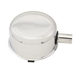Proflow PFE-R9241 Push-In Breather Steel Chrome 2-3/4 in. Diameter with 1 inch Neck wuth Breather Tube