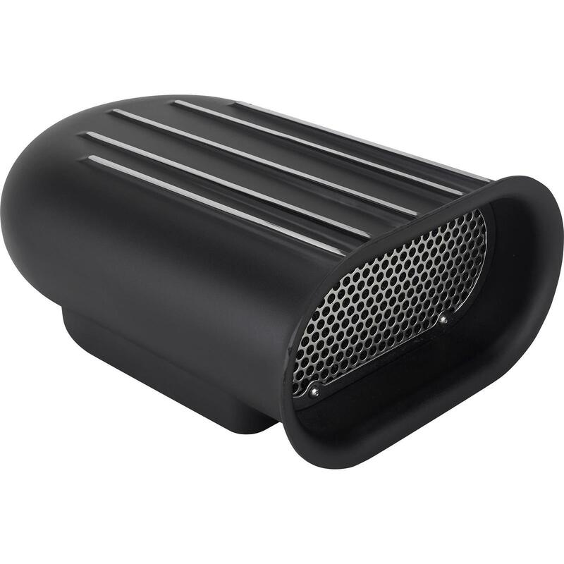 Proflow PFEEA5245BK Carburettor Scoop Aluminium Black Mini Hilborn-Style Single Carburettor Each