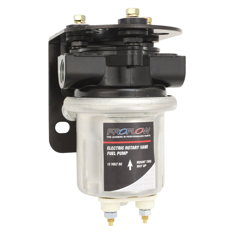 Proflow PFEFS14040 Fuel Pump Electric Universal Rotary Vane 100GPH 7 PSI 3/8 NPT Black/Silver Each