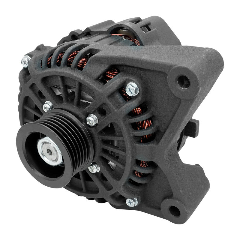 Proflow PFEPM3906BK Power Spark Alternator For Ford Falcon AU-BA XR6 6cyl 1999-2005 110 Amp 6-Groove Pulley Black Wrinkle