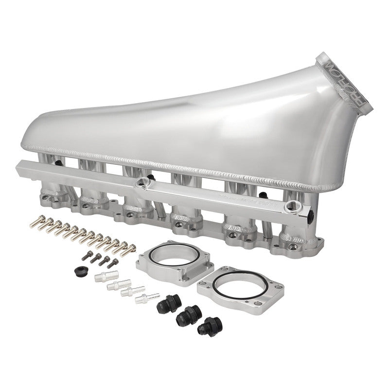 Proflow PFEM67740 Intake Manifold Kit V2 For Ford Falcon XR6 BA/BF/FG Barra Fabricated Aluminium Polished 80mm Bore