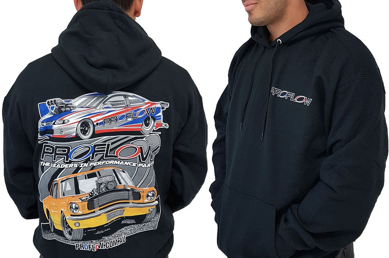 Proflow PFEHOOD Hooded Sweatshirt Cotton Polyester Black Men's