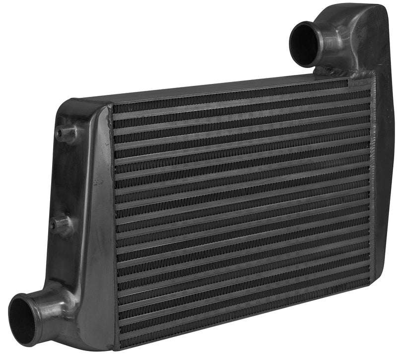 Proflow PFEICFDBA-BK Intercooler Bar & Plate For Ford Falcon XR6 Turbo BA BF 450 x 300 x 76mm 2.5'' Outlets Aluminium Black