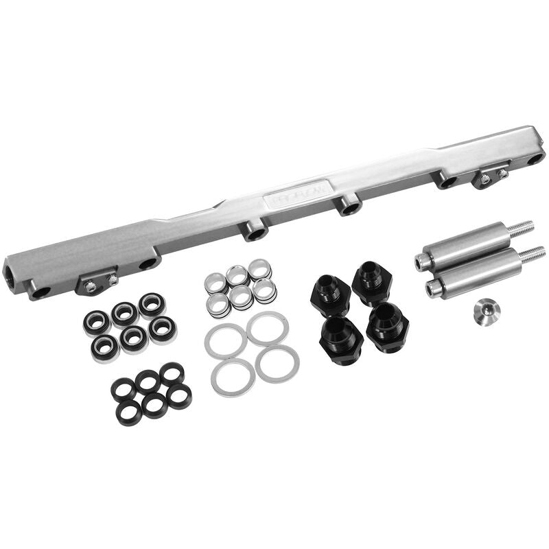 Proflow PFEFRKTOY2JZHP Fuel Rails Kit Billet Aluminium Polished For Toyota 2JZ Turbo