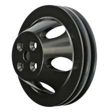 Proflow PFEP8842BK Pulley V-Belt Water Pump BB Chev Short Water Pump 2-Groove Black Aluminium