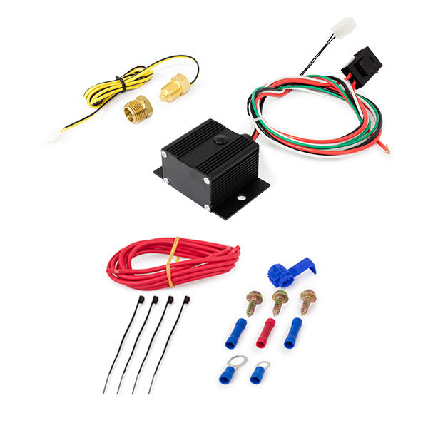 Proflow PFE-HC7110BK Adjustable Electric Fan Controller Wiring Harness Kit Thread-In Thermostat 150-240 Degree F Black