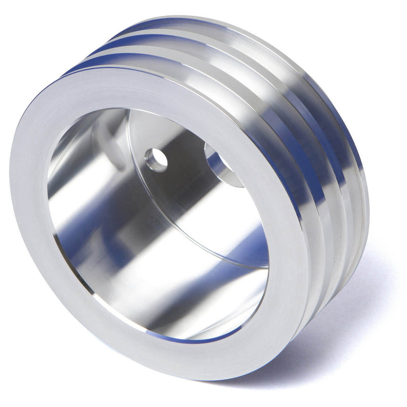 Proflow PFEP8849 Pulley V-Belt Crankshaft BB Chev Short Water Pump 3-Groove Polished Aluminium