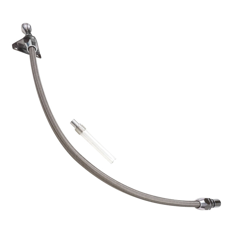 Proflow PFE-R5113 Transmission Dipstick Braided Stainless Steel Polished Handle Bellhousing Mount For Chrysler A-727 Each