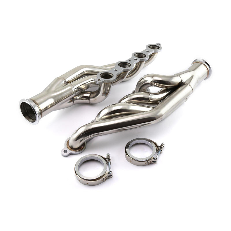 Proflow PFEEH5500 Exhaust Headers Stainless Steel Turbo V-Band SB Chev 1-7/8in. Primary Front Mount V Bands Set