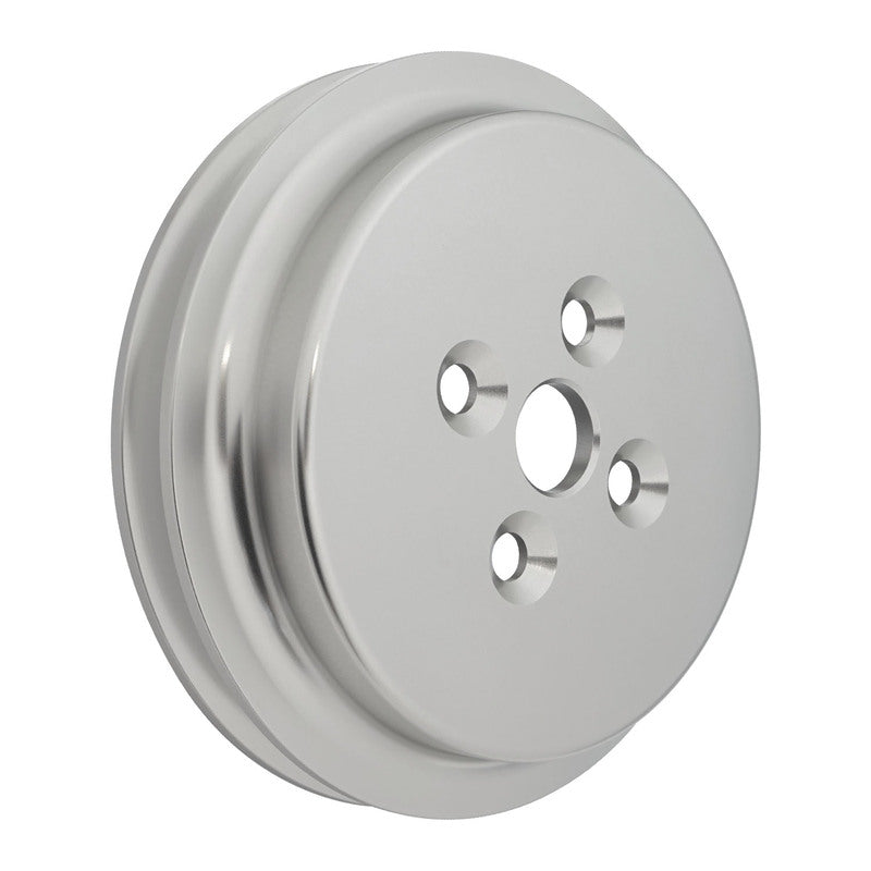 Proflow PFEP8821 Billet Pulley V-Belt Water Pump For SB Ford 289/302/351 Short Suits FMS-M-8501-E351S Pump 1-Groove Clear Anodised
