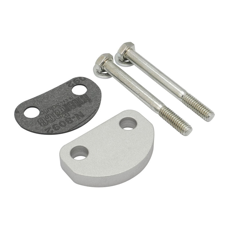 Proflow PFEM2750-CBO Intake Manifold D Choke Block Off Plate With Gasket Bolts Ford 302 351 Cleveland Aluminium Suits Early Ford Oem & 2750 Manifolds Kit