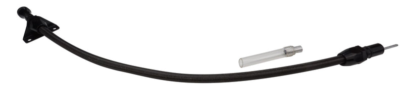 Proflow PFE-R5106BK Transmission Dipstick Braided Stainless/Black Steel Firewall Mount 700R4 4L60E Each