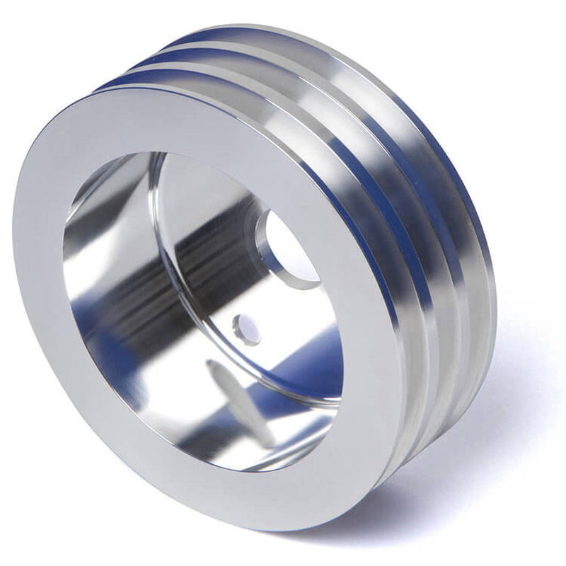 Proflow PFEP8858P Pulley V-Belt Crankshaft SB Chev Short Water Pump 3-Groove Polished Aluminium