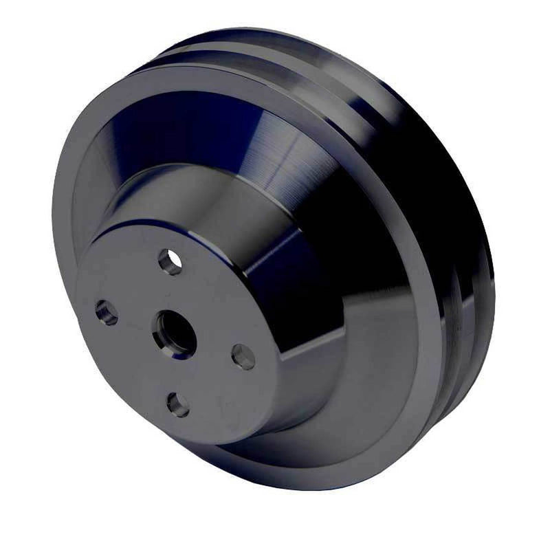 Proflow PFEP8838BK Pulley V-Belt Water Pump BB Chev 396-454 Long Water Pump 2-Groove Black Aluminium