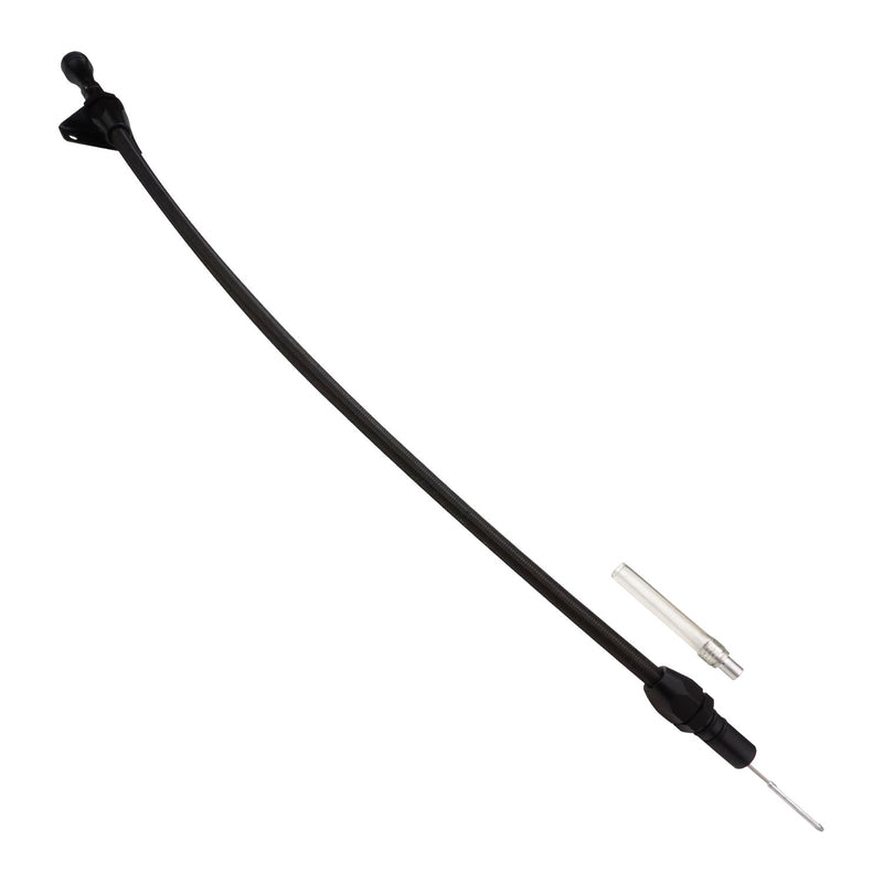 Proflow PFE-R5101BK Transmission Dipstick Braided Black Stainless Steel Black Handle Firewall Mounting For Ford C-6 Each 29 in. Long