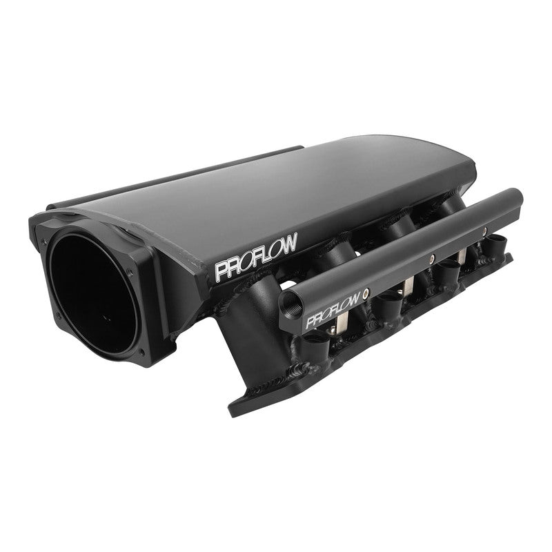 Proflow PFEM67122 SuperMax EFI Intake Manifold Kit Low Profile For Holden Commodore LS1/LS2 Fabricated Black w/Fuel Rails 102mm Bore