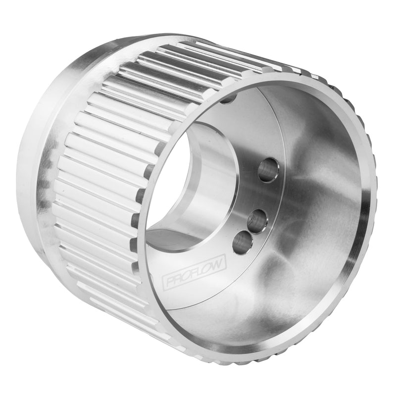 Proflow PFEGK9030 Gilmer Billet Crank Pulley With V Groove Long Silver