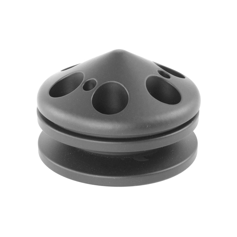 Proflow PFEP8866BK Pulley V-Belt Alternator Billet Aluminium Black Anodised Single Groove with Cover 71mm x 17mm Bore Black Anodised