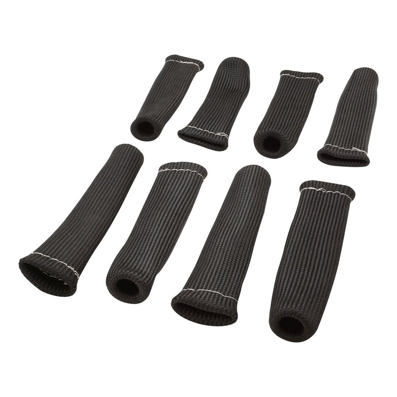 Proflow PFEHS-630108 Spark Plug Boot Heat Shields 640 C Black 1 in. i.d 8 in Length Set of 8
