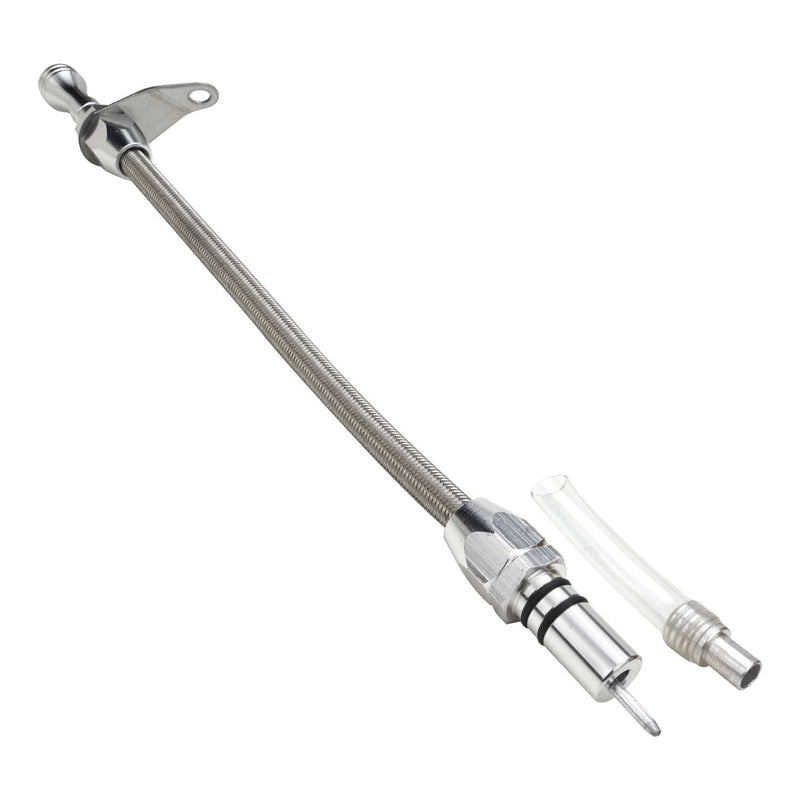 Proflow PFE-R5004 Transmission Dipstick Braided Stainless Steel Bellhousing Mount GM TH350 Each