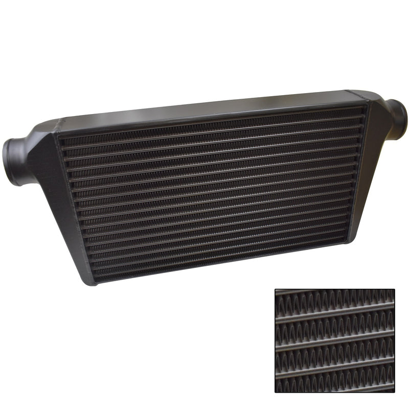 Proflow PFEIC600300-2BK Intercooler Race Series Universal Bar & Plate 600 x 300 x 125mm 3in. Outlets Aluminium Black