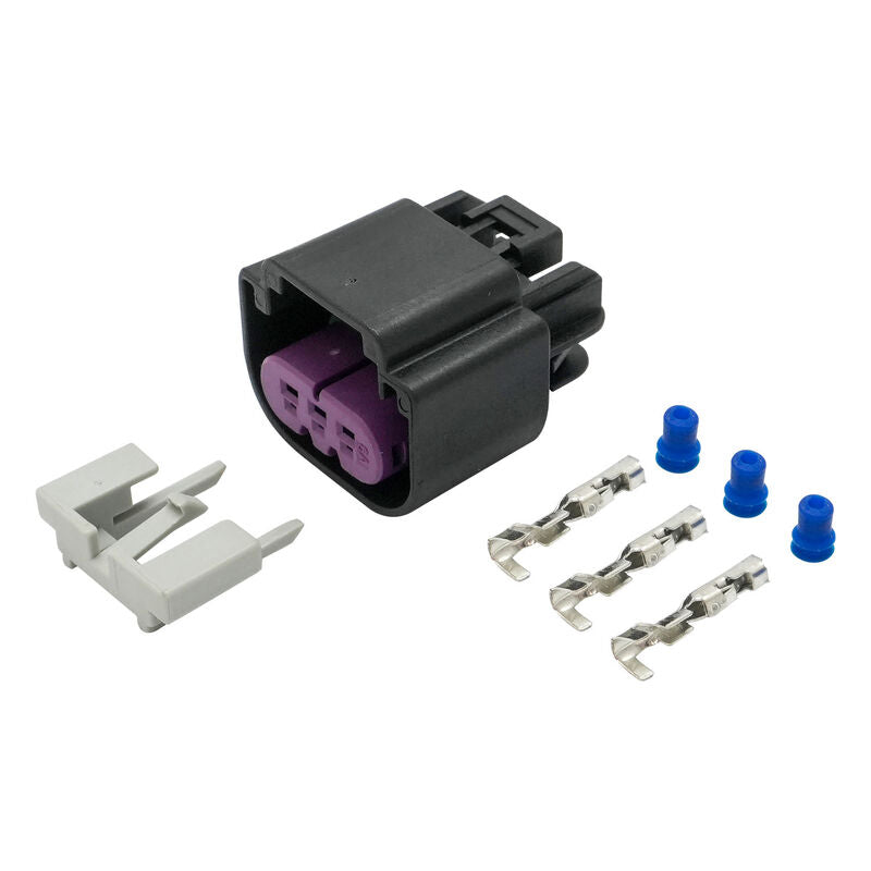 Proflow PFEFI-037 E85 Flex Fuel Sensor Plug and Pins Replacement Black Each