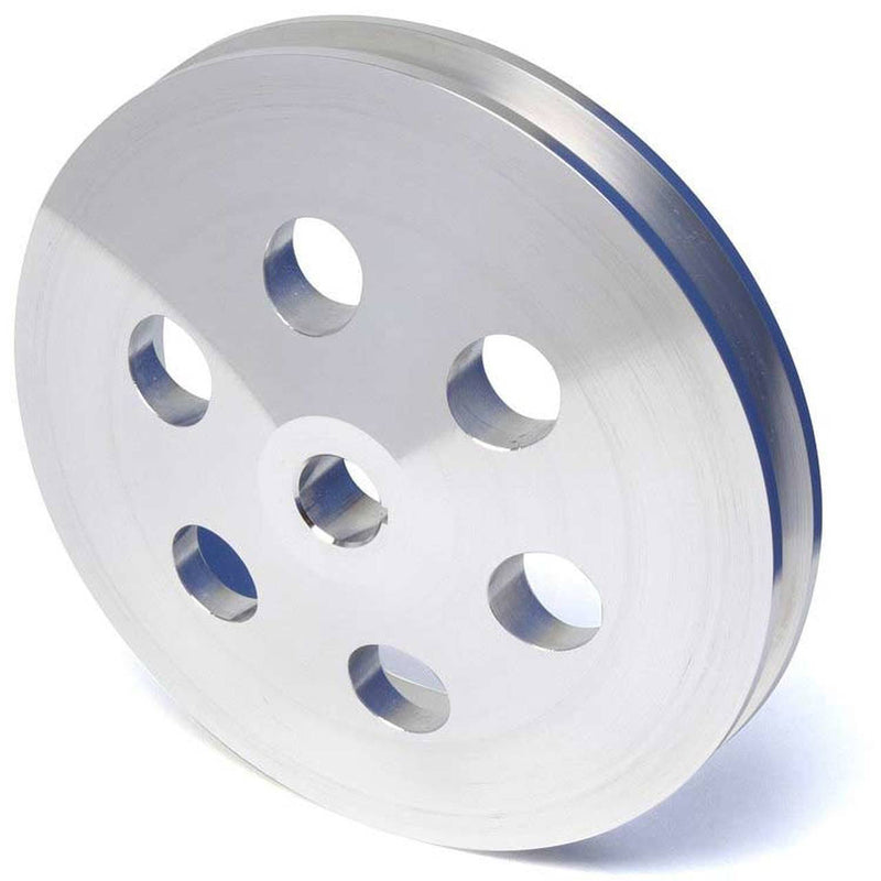 Proflow PFEP8848P Pulley Power Steering Early GM Single Groove 5.800in Diameter Suit 5/8 Keyed Shaft Polished Aluminium